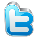 twitter 3d front icon free download as PNG and ICO formats, VeryIcon.com